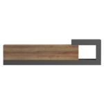 ΕΠΙΠΛΟ ΤΗΛΕΟΡΑΣΗΣ ΤΟΙΧΟΥ ESSENZA HM18372.13 ΜΕΛΑΜΙΝΗ OAK/ΓΚΡΙ 150x29.6x38.6Υεκ. - Image 3