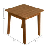 LOUNGE ΣΕΤ MIREX HM10893 ΤΡΑΠΕΖΑΚΙ & 2 ΠΟΛΥΘΡΟΝΕΣ--ΞΥΛΟ ΑΚΑΚΙΑΣ--ΕΚΡΟΥ ΜΑΞΙΛΑΡΙΑ - Image 3