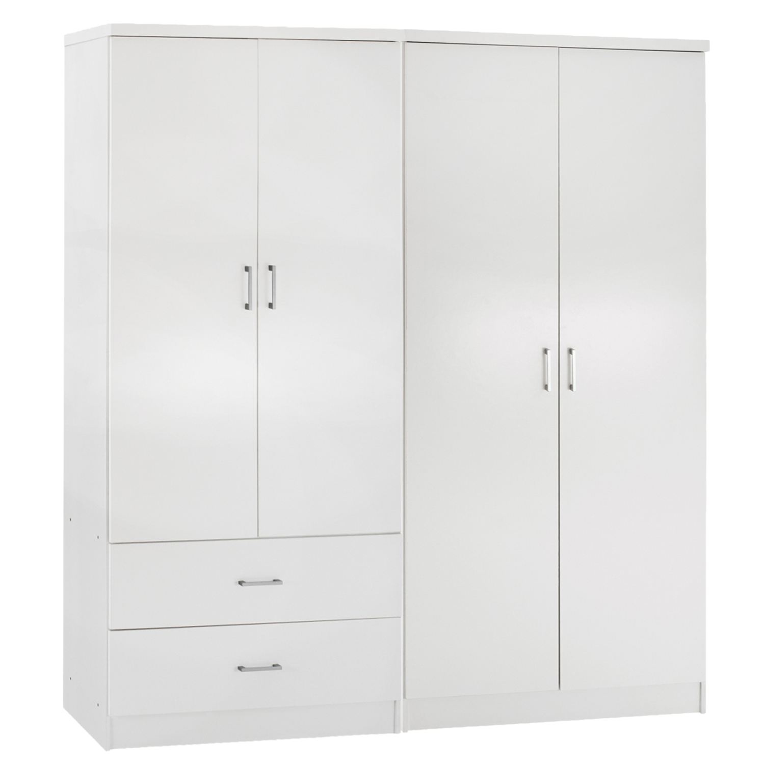 ntoylapa-4-fylli-me-2-syrtaria-fb9113510 ΝΤΟΥΛΑΠΑ 4-ΦΥΛΛΗ ΜΕ 2 ΣΥΡΤΑΡΙΑ JENNA HM11351.05 ΜΕΛΑΜΙΝΗ ΣΕ ΛΕΥΚΟ 160x43x181Υ - Image 1