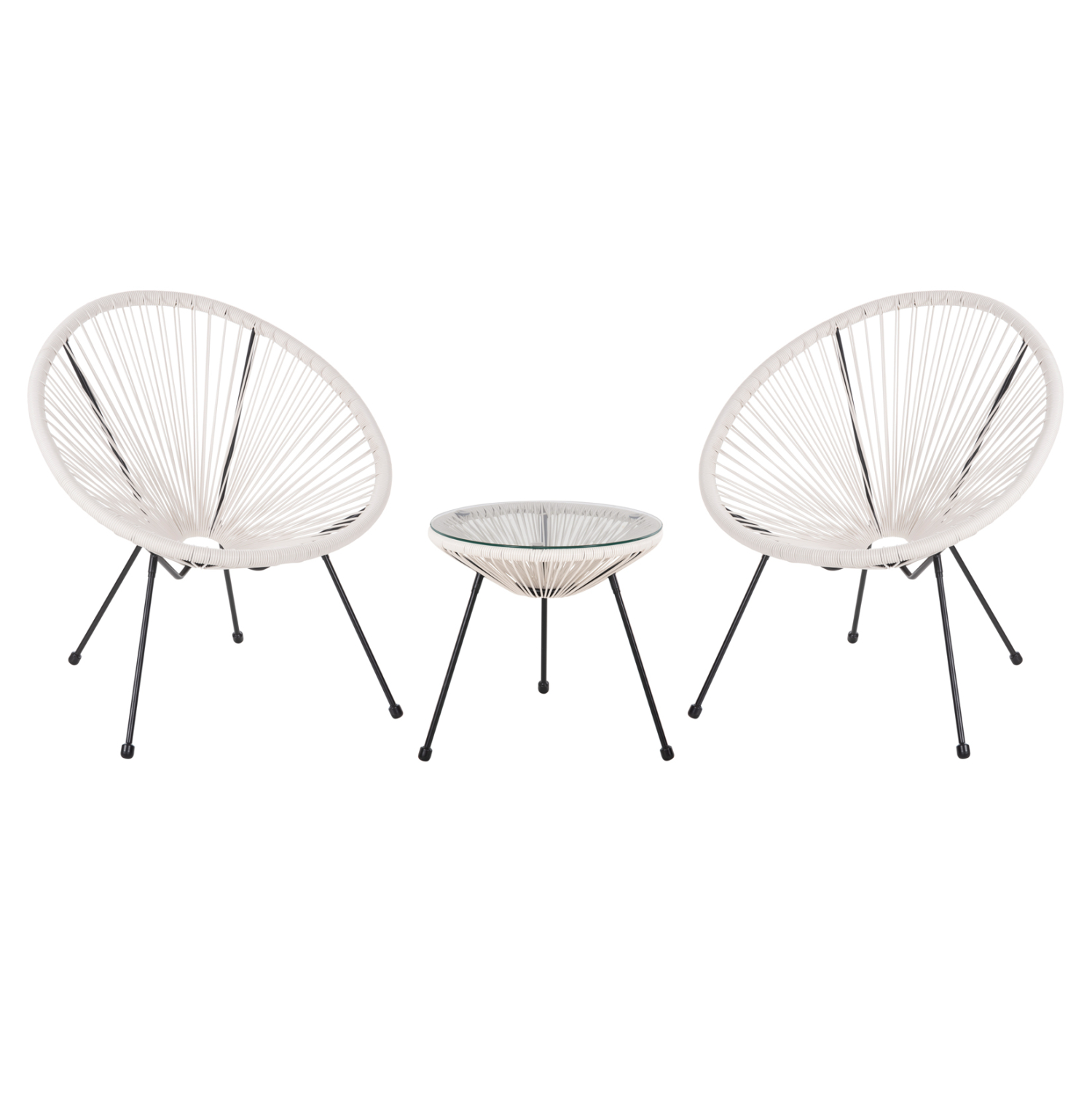 set-exoterikoy-choroy-3tmch-fb91186112-p ΣΕΤ ΕΞΩΤΕΡΙΚΟΥ ΧΩΡΟΥ 3ΤΜΧ ACAPULCO HM11861.12 P.E.RATTAN ΛΕΥΚΟ-ΜΕΤΑΛΛΟ ΣΕ ΜΑΥΡΟ - Image 1