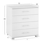ΣΕΤ ΚΡΕΒΑΤΟΚΑΜΑΡΑΣ 6ΤΜΧ CARLY HM10884.05 ΜΕΛΑΜΙΝΗ ΛΕΥΚΗ-ΥΦΑΣΜΑ ΓΚΡΙ - Image 4