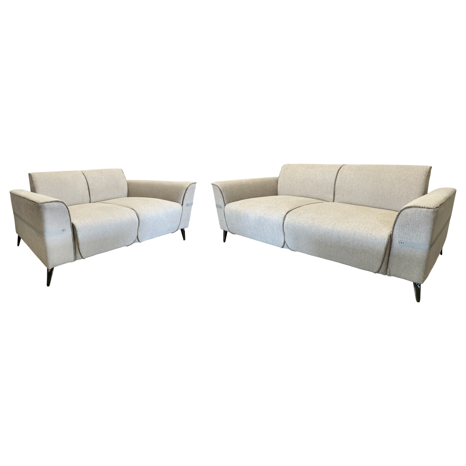set-saloni-2tmch-3th2th-fb9607012-ekroy- ΣΕΤ ΣΑΛΟΝΙ 2ΤΜΧ 3Θ+2Θ FERIN HM6070.12 ΕΚΡΟΥ ΥΦΑΣΜΑ ΜΕ ΜΕΤΑΛΛΙΚΑ ΠΟΔΙΑ - Image 1
