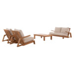 ΣΕΤ ΣΑΛΟΝΙ LOUNGE 4ΤΜΧ MIREX HM6521 ΞΥΛΟ ΑΚΑΚΙΑΣ--ΠΟΛΥΕΣΤΕΡΙΚΑ ΜΑΞΙΛΑΡΙΑ ΕΚΡΟΥ - Image 7