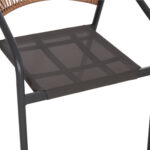 ΣΕΤ ΤΡΑΠΕΖΑΡΙΑΣ 5ΤΜΧ ADAM HM10859.01 ΚΑΡΕΚΛΕΣ ΜΕΤΑΛΛΙΚΕΣ & ΤΡΑΠΕΖΙ 120x70εκ ΓΚΡΙ - Image 8