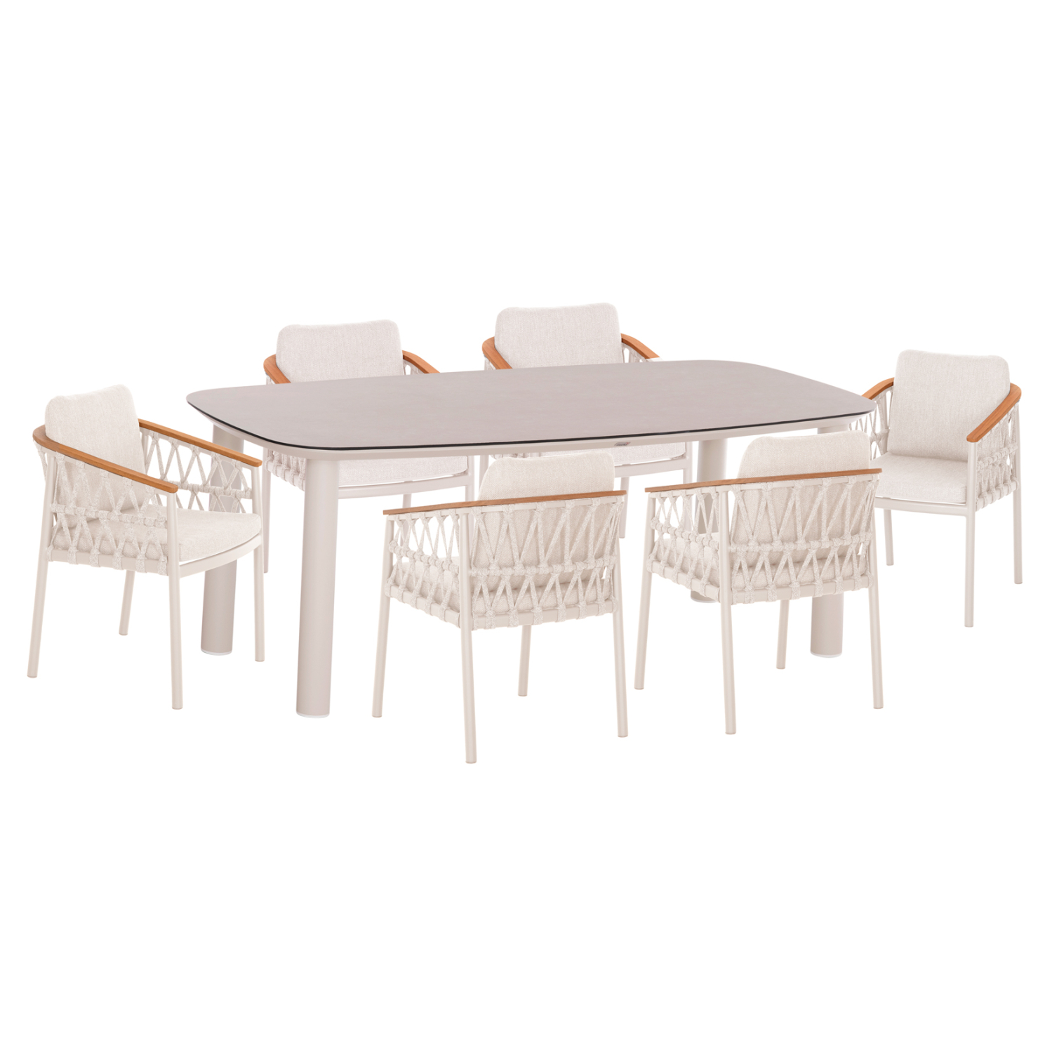 set-trapezarias-exchoroy-7tmch-fb9109100 ΣΕΤ ΤΡΑΠΕΖΑΡΙΑΣ ΕΞ.ΧΩΡΟΥ 7ΤΜΧ DOSUN HM10910.02 ΚΡΕΜ ΑΛΟΥΜ.--ΣΧΟΙΝΙ & OLEFIN ΜΠΕΖ - Image 1